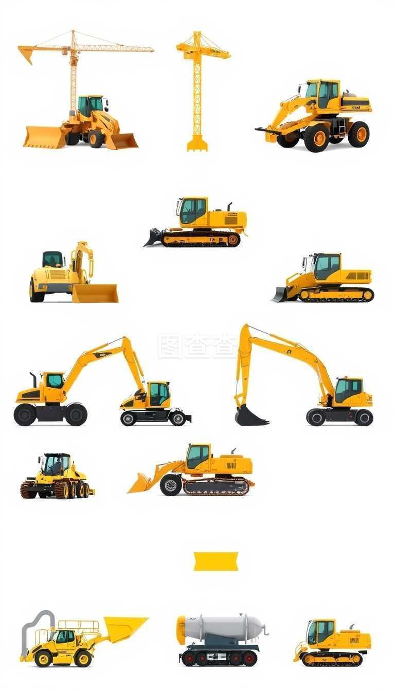 建筑工程机械 运输、推土、装载与挖掘设备的全面解析